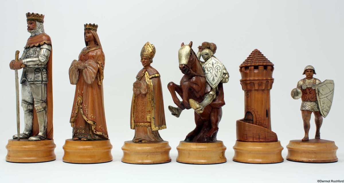 Antique Anri Chess Set