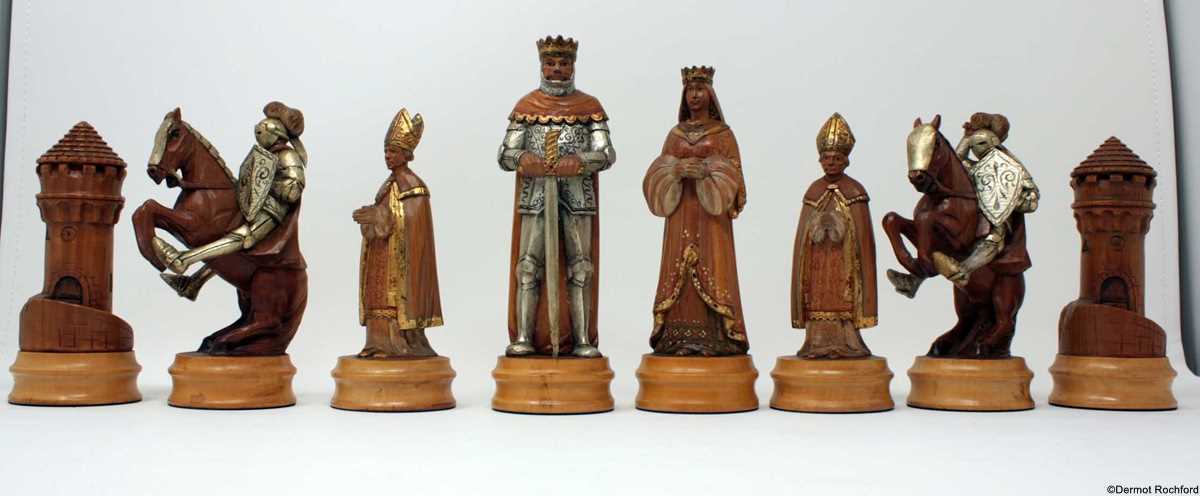 Antique Anri Chess Set