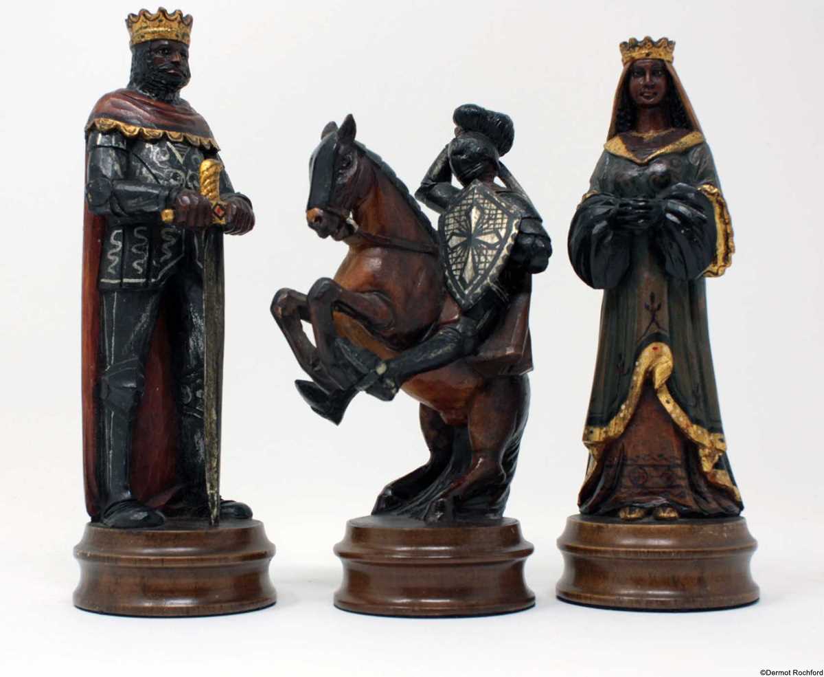 Antique Anri Chess Set