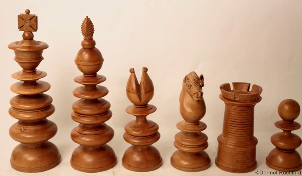 Antique Calvert Chess Set