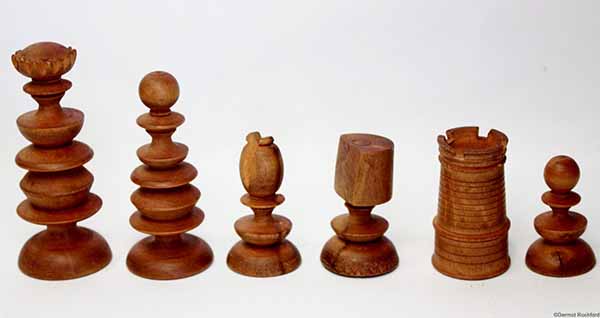 18th Century Antique English Chess Set