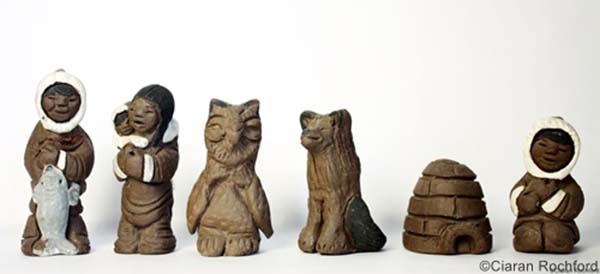 Vintage Eskimo Chess Set