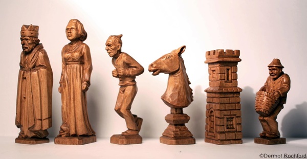 Antique Calvert Chess Set