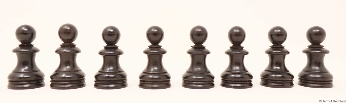 Antique Hallett Chess Set