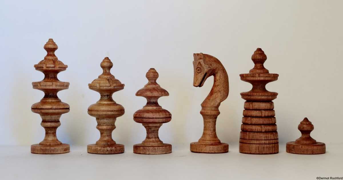 Antique Italian Chess Set