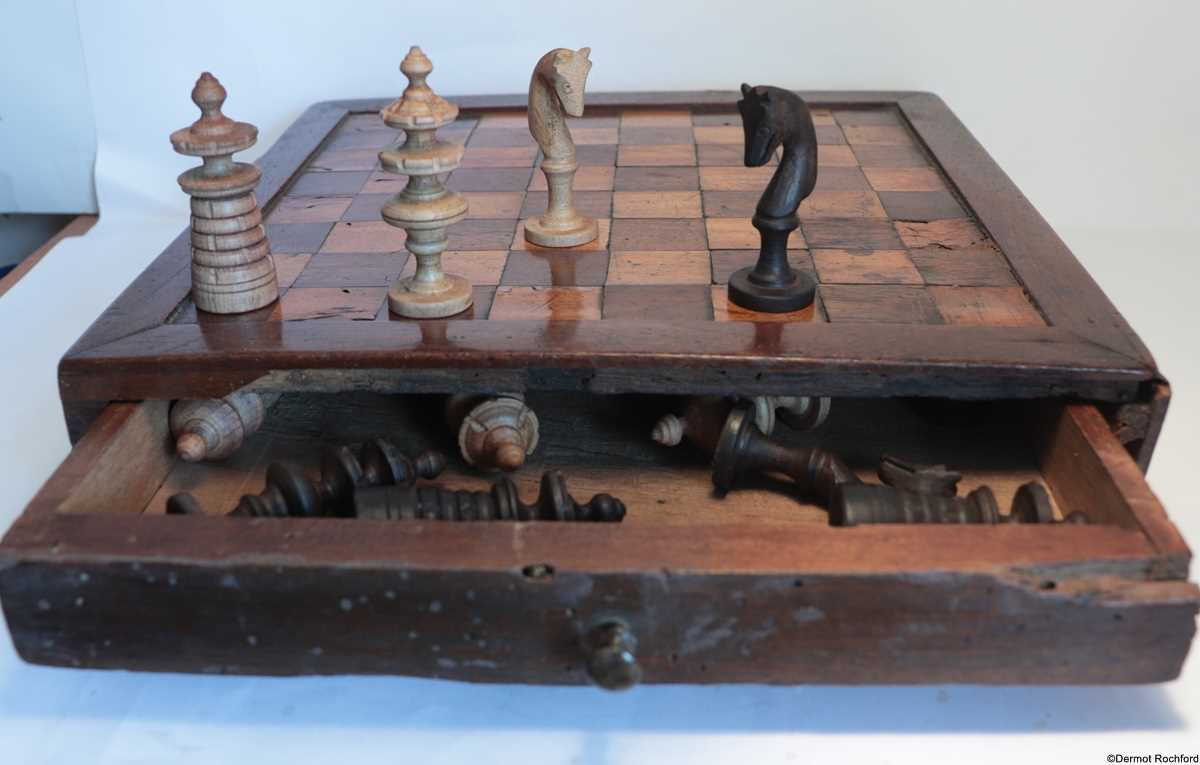 Antique Italian Chess Set