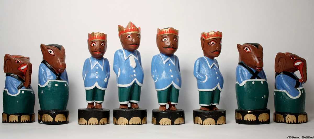 Javanese Antique Chess Set