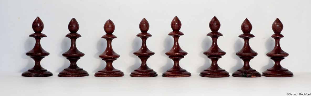 Antique Irish Killarney Chess Set