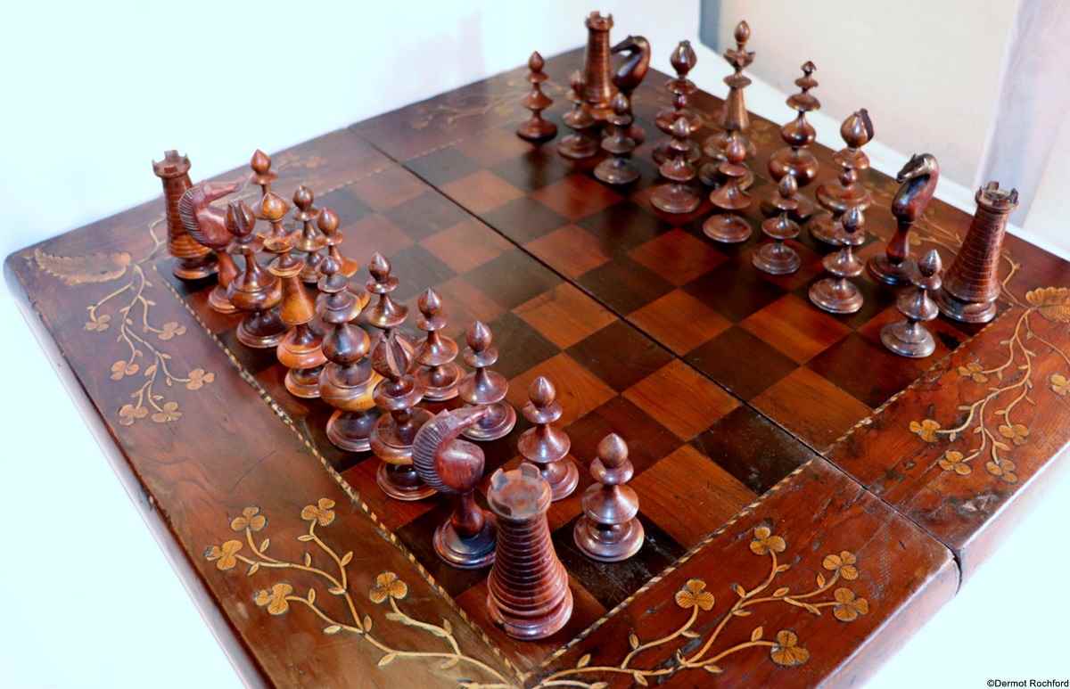 Antique Irish Killarney Chess Set