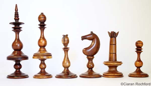 Antique Killarney Chess Set