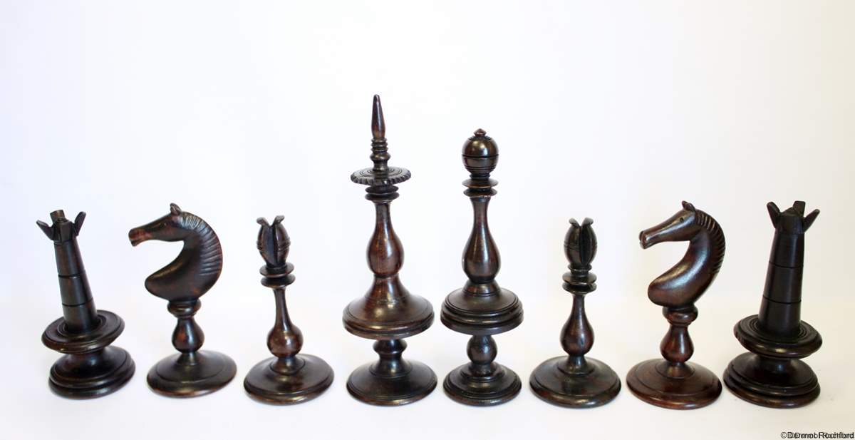 Antique  Killarney Chess Set