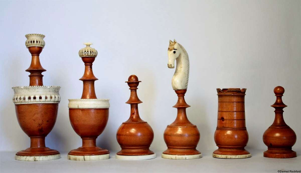 Antique  French Lyon Chess Set