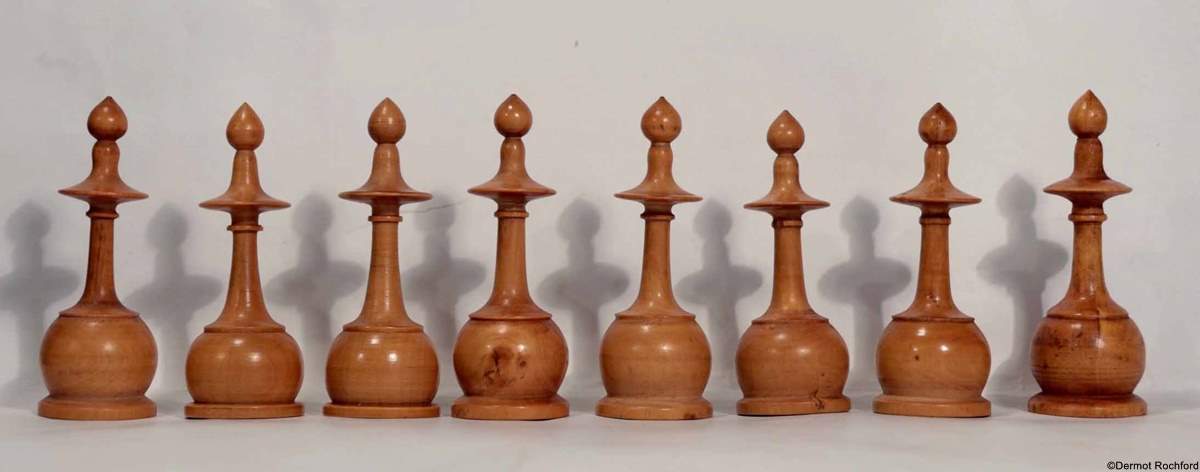 Antique French Regence Chess Set