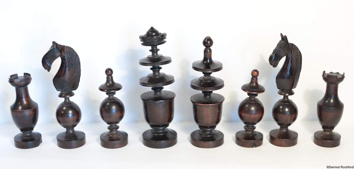 Antique French Regence Chess Set