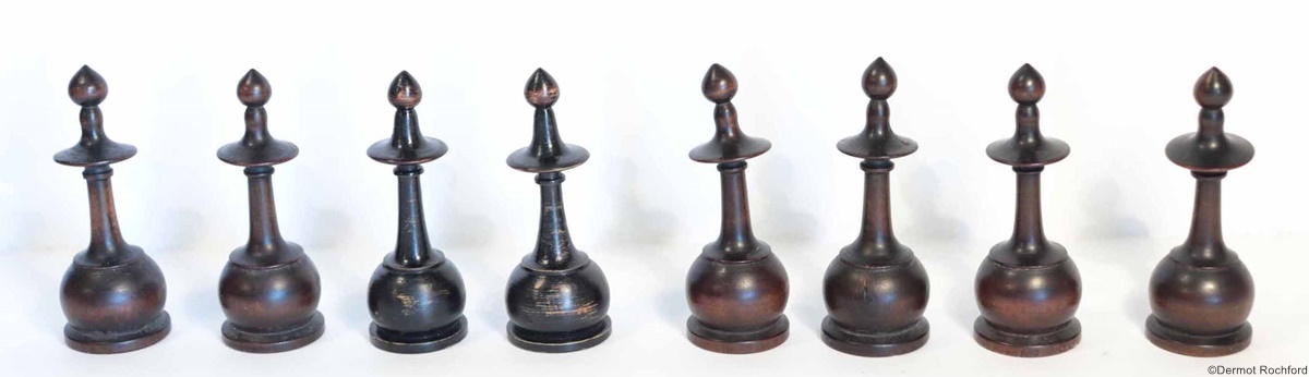 Antique French Regence Chess Set