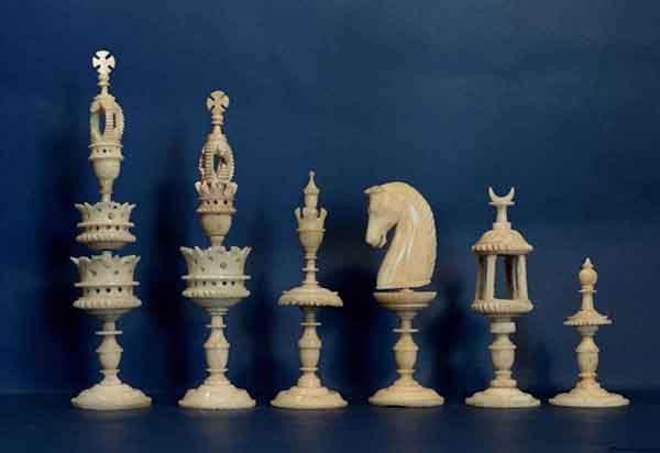 Antique Selenus Chess Set