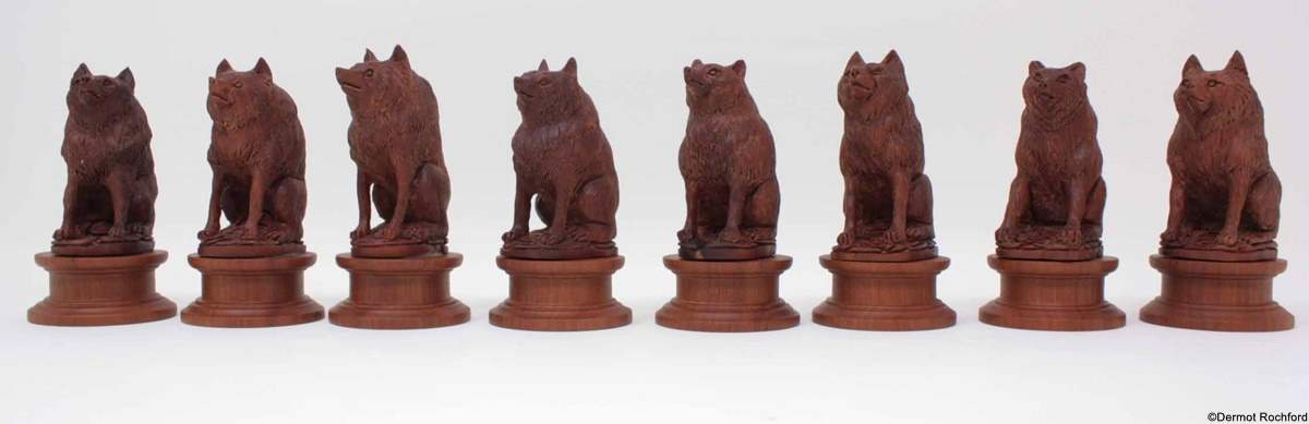 Fine Carved Chess Set