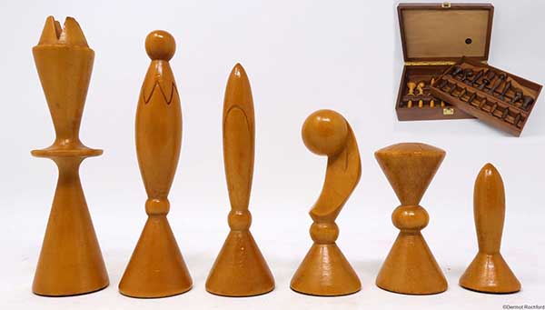 Vintage Italian Anri Space Age Chess Set