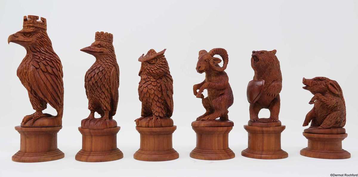 Fine Carved Chess Set