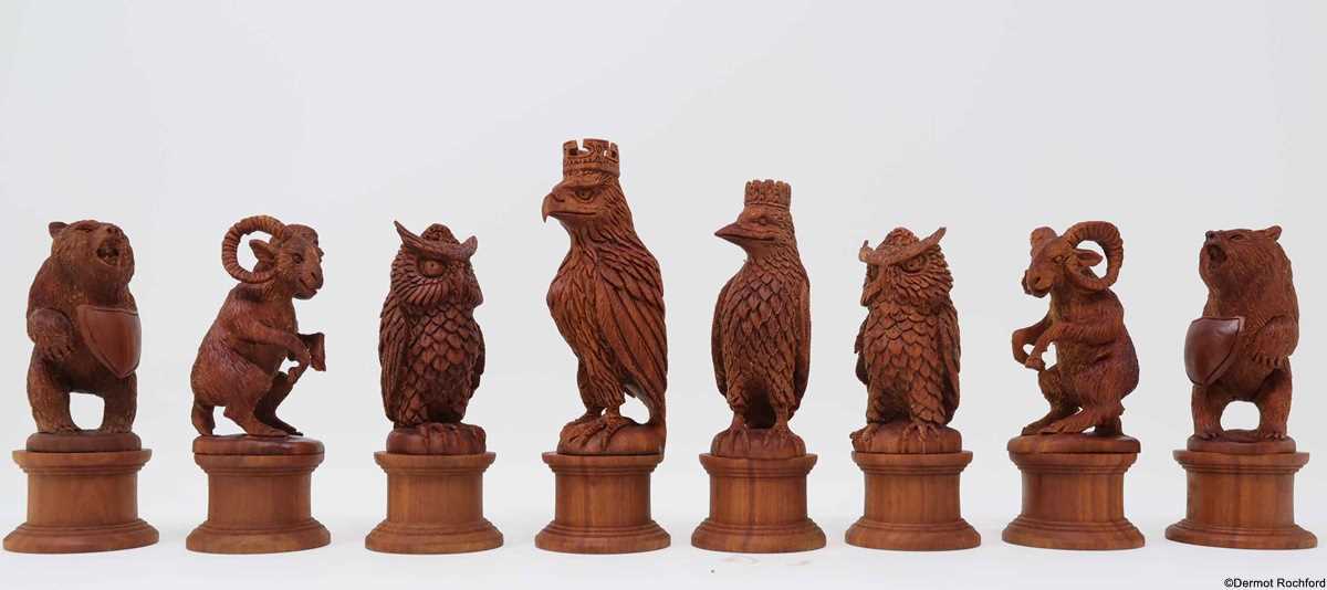 Fine Carved Chess Set