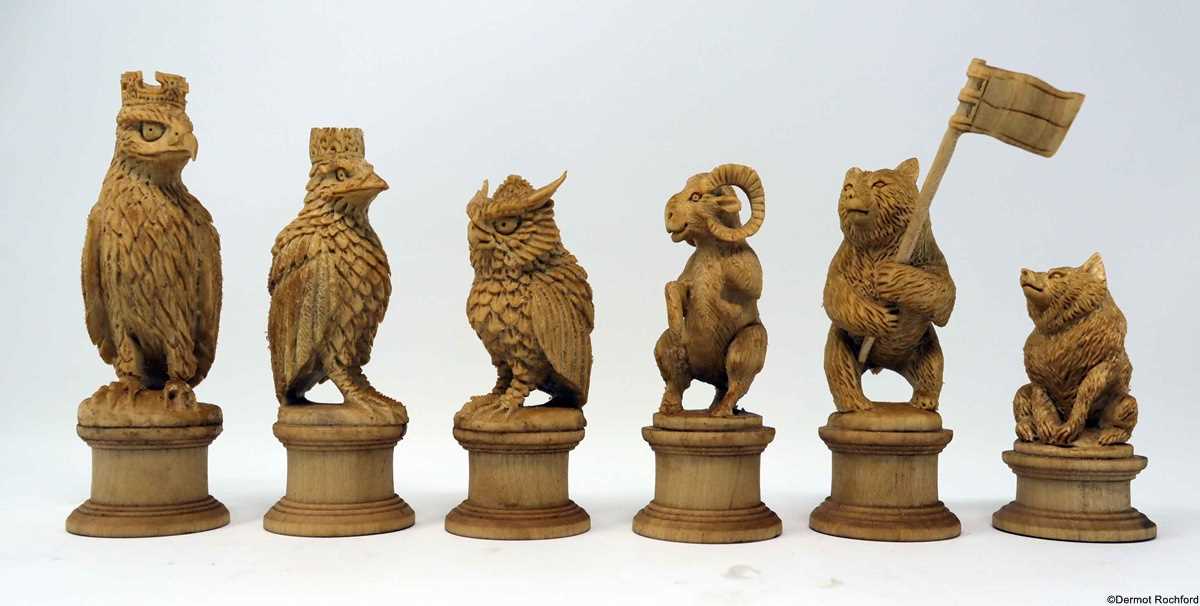 Fine Carved Chess Set