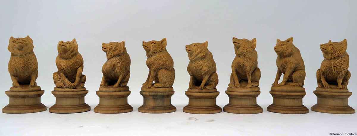 Fine Carved Chess Set