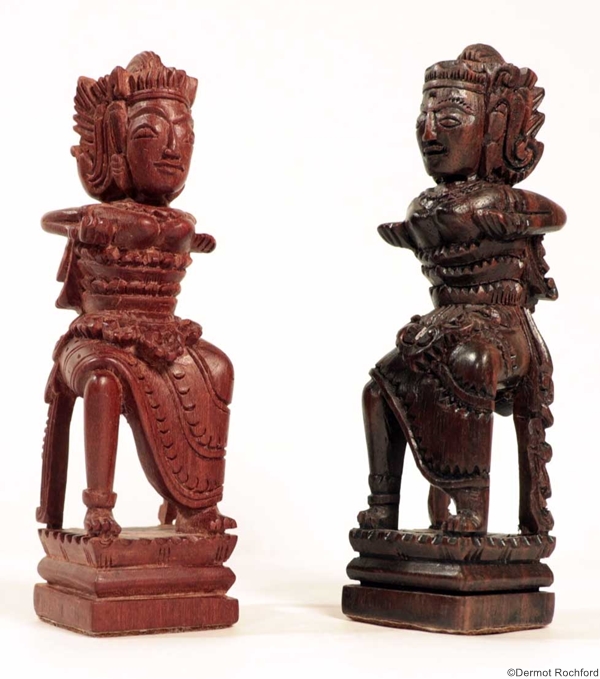 Vintage Balinese Chess Set