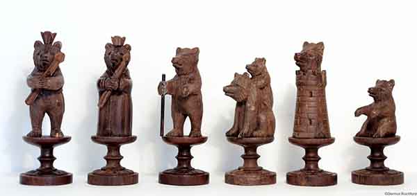 Antique Bears of Berne Chess Set