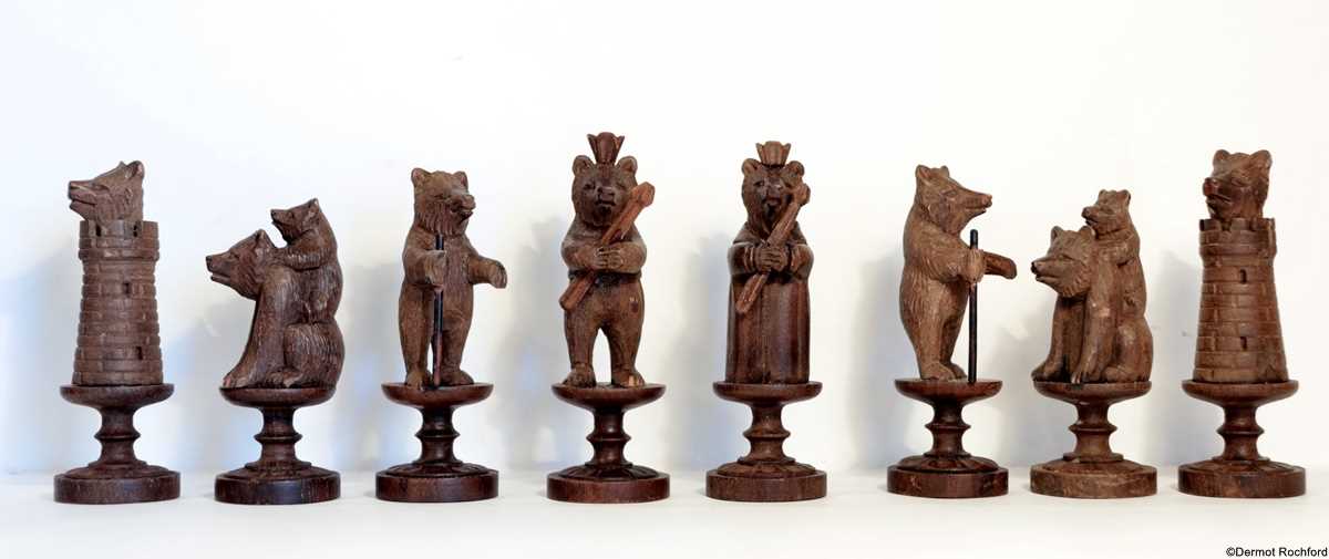 Antique Bears of Berne Chess Set