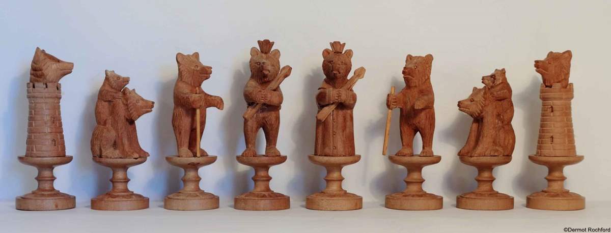 Antique Bears of Berne Chess Set