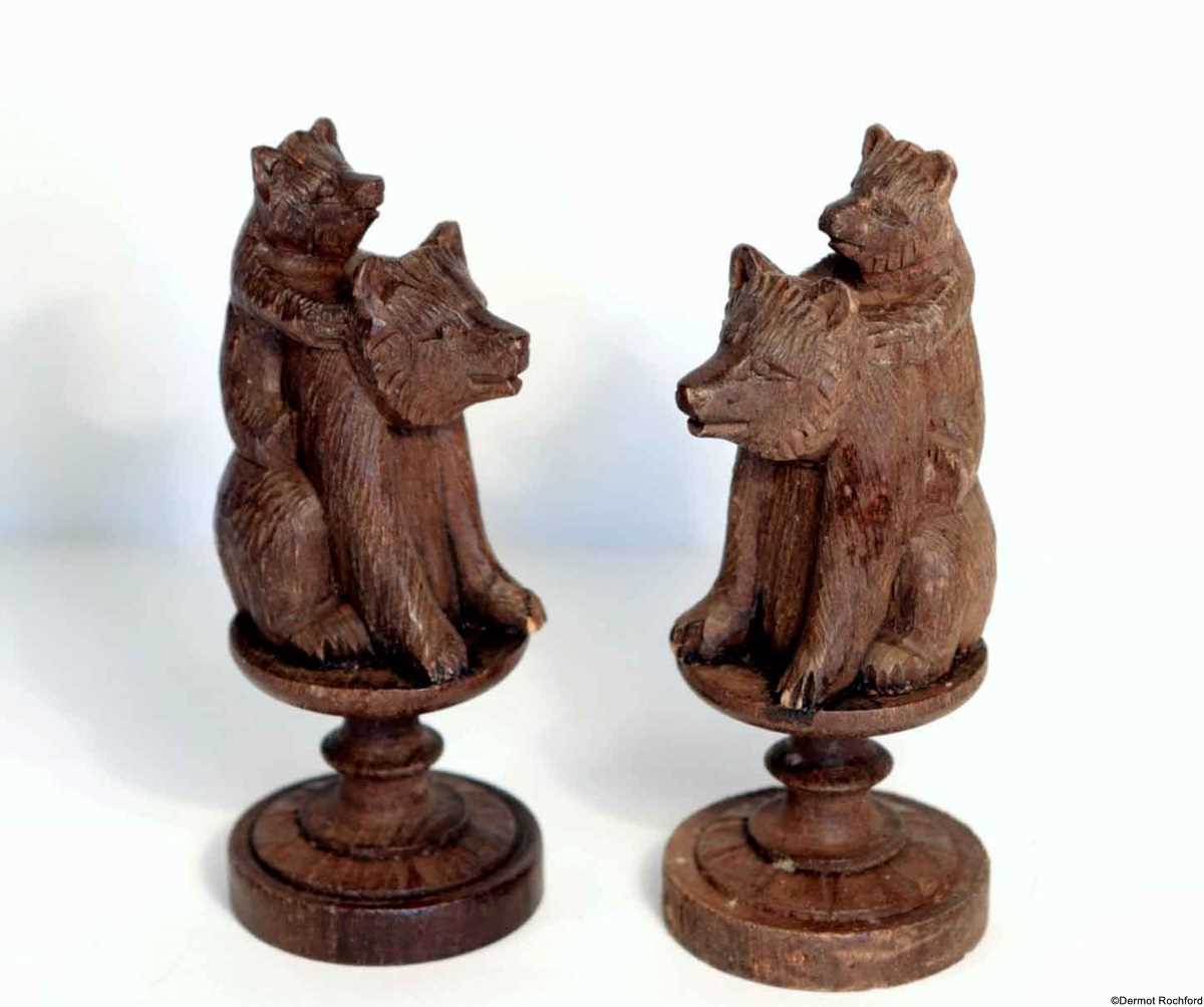 Antique Bears of Berne Chess Set