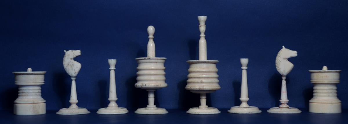 Antique German Chess Set