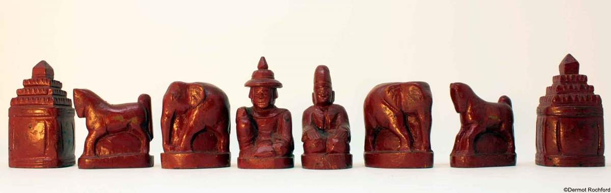 Vintage Burmese Chess Set