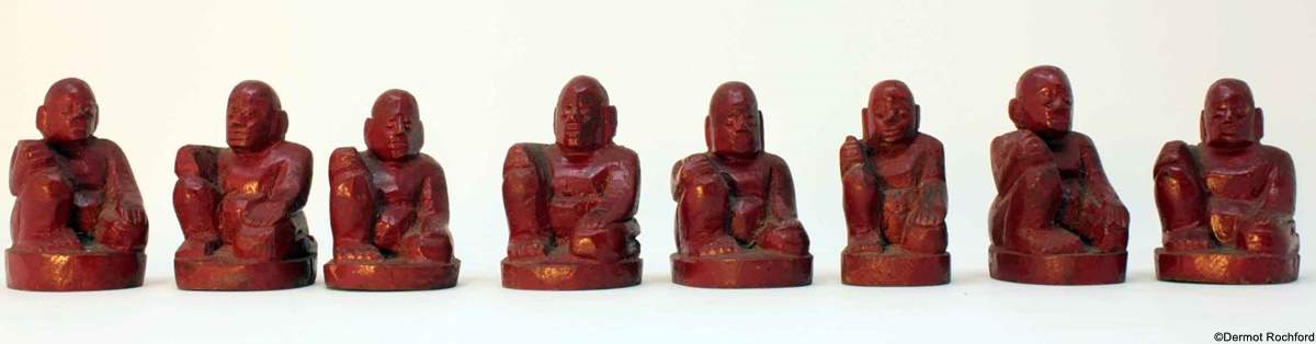 Vintage Burmese Chess Set