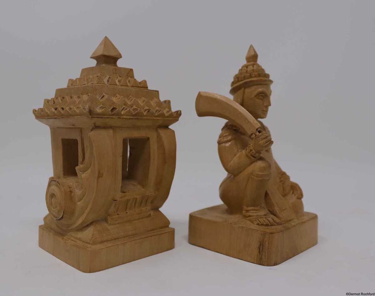 Carved Burmese Chess Set