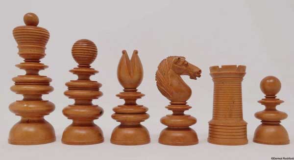 Antique English Chess Set probably by Jaques