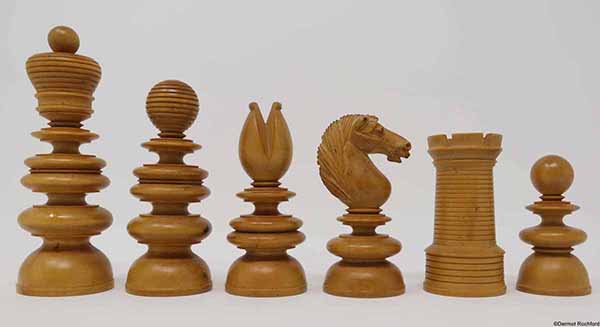 Antique English Chess Set probably by Jaques