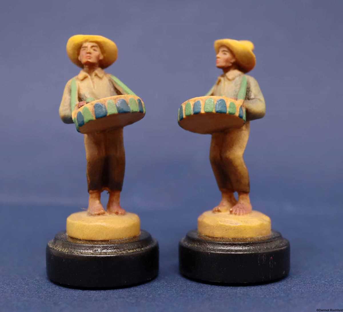 Rare Vintage Anri Caribbean Chess Set