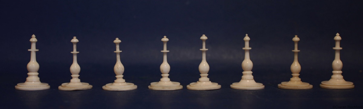 Antique Danish Chess Set