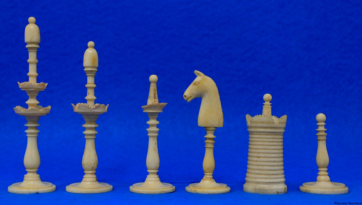 Antique Danish Chess Set