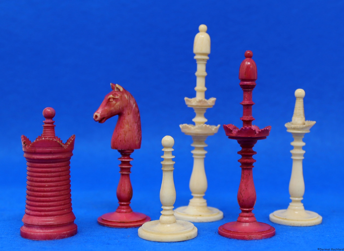 Antique Danish Chess Set