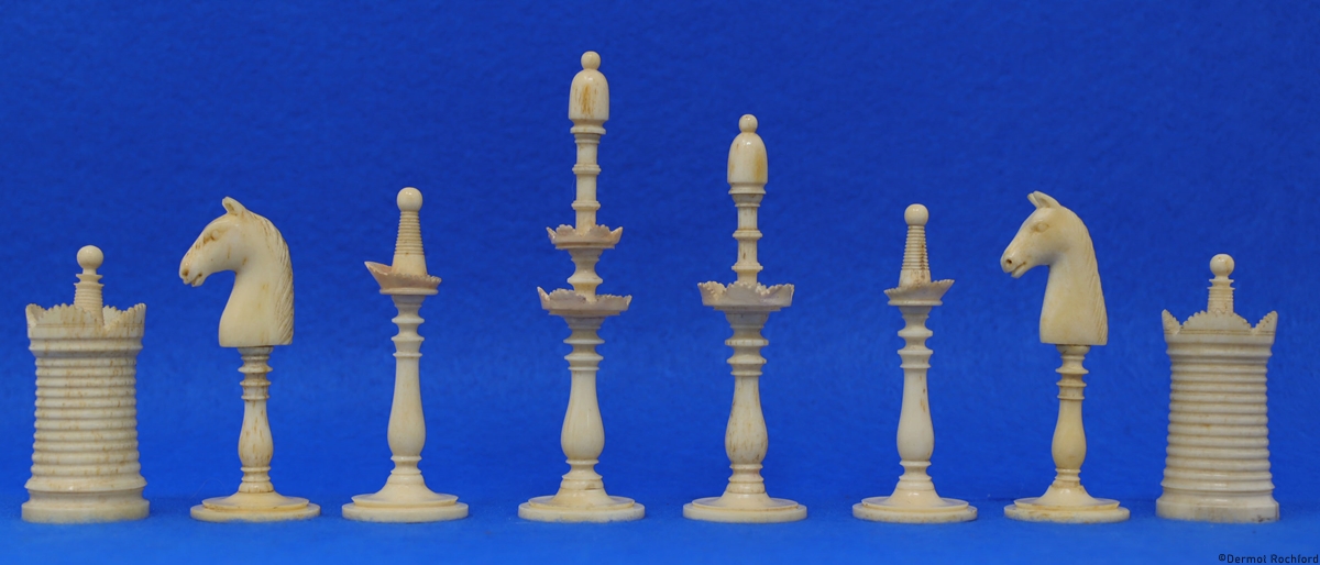 Antique Danish Chess Set