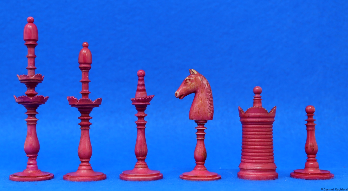 Antique Danish Chess Set