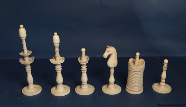 Antique Danish Chess Set