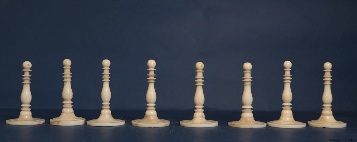 Antique Danish Chess Set
