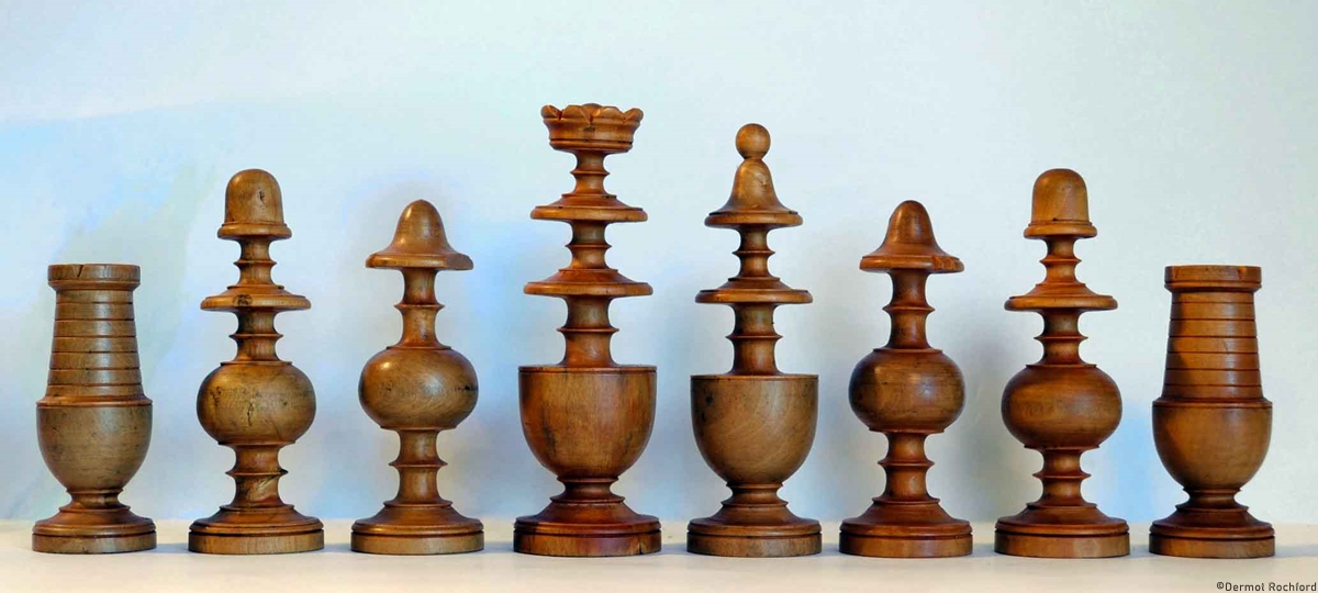 Antique French Directoire Chess Set