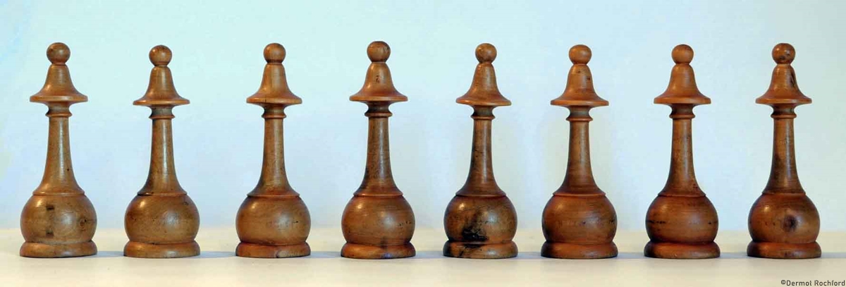 Antique French Directoire Chess Set