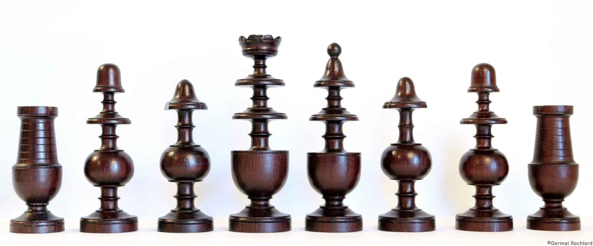 Antique French Directoire Chess Set