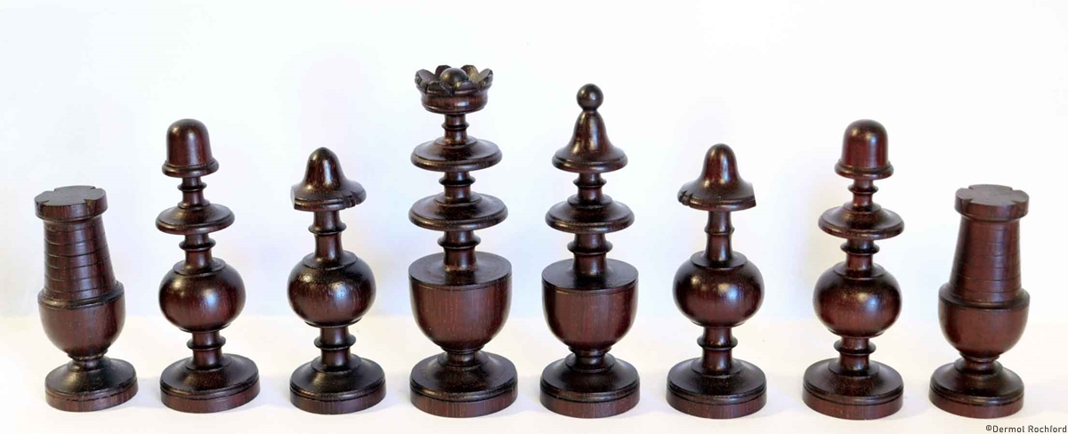 Antique French Directoire Chess Set