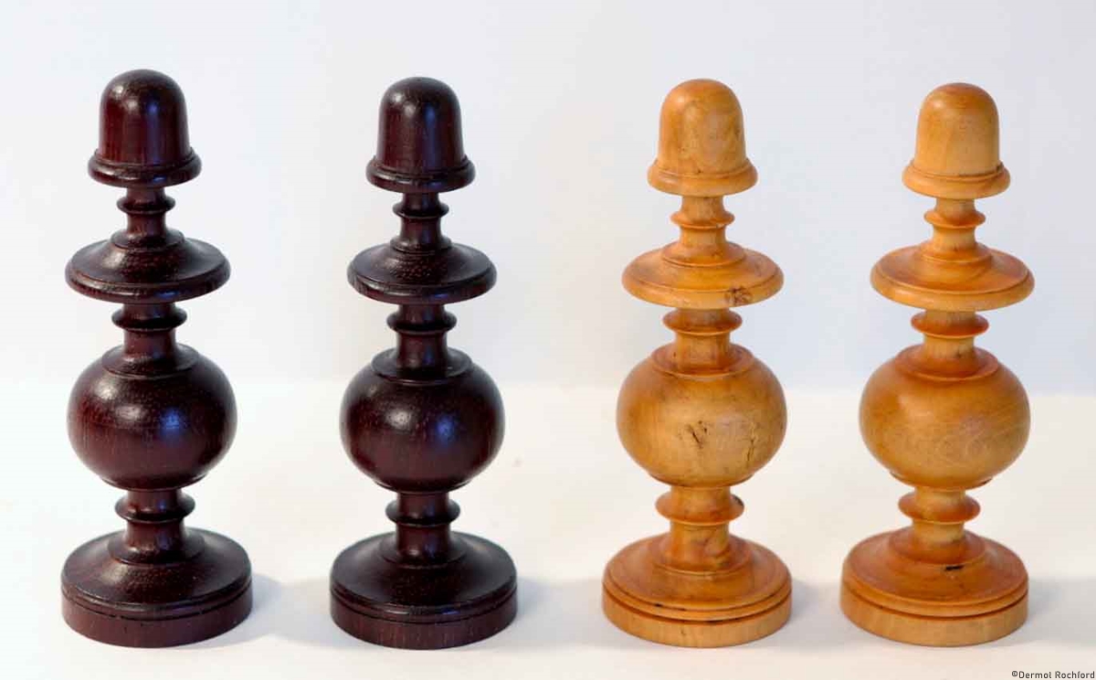 Antique French Directoire Chess Set